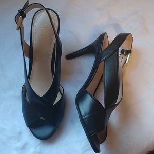 New Black Slingback Liz Claiborne Heels sz 8.5